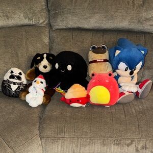 Squishmallows Plush Toy Collection - Black, Brown, Blue, Red